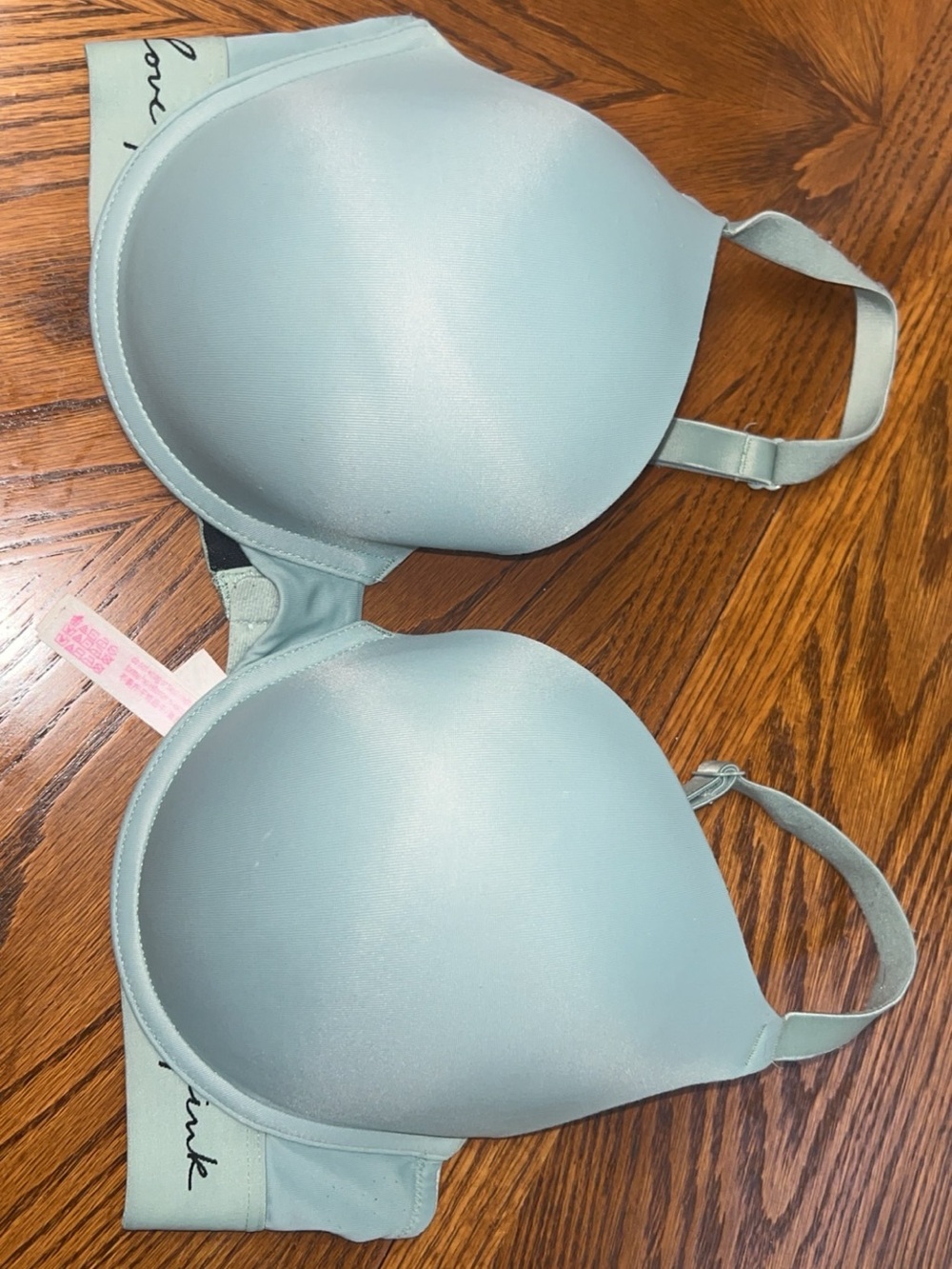PINK Victoria's Secret Pale Green Push-Up Bra